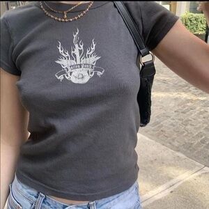 Brandy Melville Hallie Rotten Youth Top